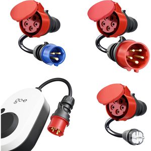 Produktbild für Wallbox-Steckeradapter go-e Gemini flex, CH-04-33, 11 kW, Set