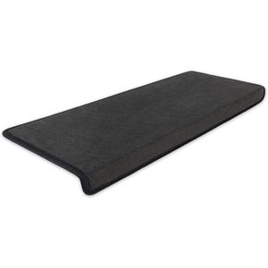 Produktbild für Stufenmatte Böttcher-AG Uni Velours, anthrazit, selbstklebend