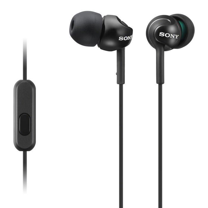 Sony Kopfhörer MDR-EX110APB, schwarz, In-Ear, kabelgebunden, 3,5mm Klinke –  Böttcher AG
