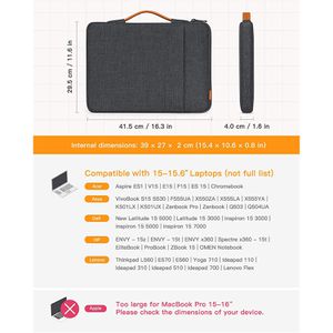 Produktbild für Laptophülle Inateck LB02006-15, bis 15,6 Zoll