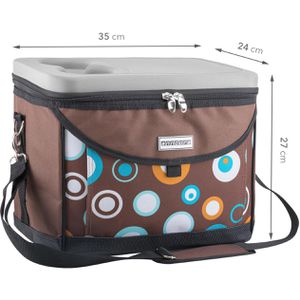 Produktbild für Kühltasche anndora TW-1885-169, braun, faltbar