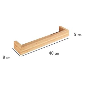 Produktbild für Wandregal Wenko Bambusa, 24743100, braun