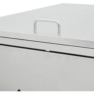Produktbild für Mülltonnenbox vidaXL 145382, Edelstahl