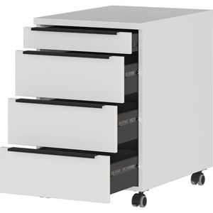 Produktbild für Rollcontainer Germania Mailand 4377-69, aus Holz, lichtgrau