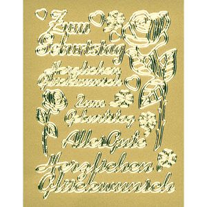 Produktbild für Sticker bsb Relief-Sticker 06-800, gold