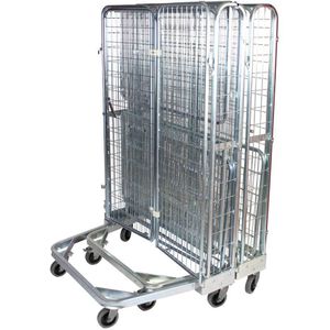 Produktbild für Rollbehälter HMH nestbar Tür, ZWB, Nutzhöhe 1540mm