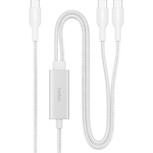 Ladekabel Belkin BoostCharge Pro 2in1, weiß, 1,5m