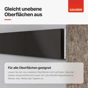 Produktbild für Magnetband Gauder sehr stark, schwarz