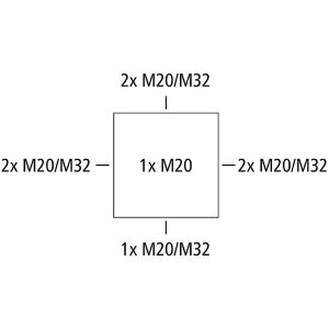 Produktbild für Abzweigdose Spelsberg Abox Pro 060-6², wasserdicht IP69, außen