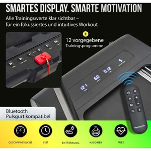 Produktbild für Walking-Pad Christopeit Walk Pro mit Handlauf &amp; Steigung