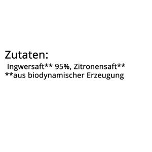 Produktbild für Saft Voelkel Ingwer, ohne Zuckerzusatz demeter, BIO