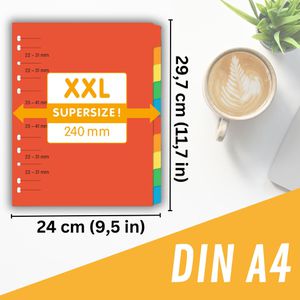 Produktbild für Register perfect-line A4 Überbreite, blanko