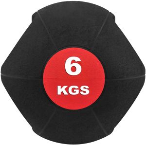 Produktbild für Medizinball Bad-Company mit Doppelgriff, 6 kg