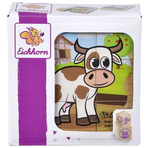 Produktbild für Motorikspielzeug Eichhorn Bilderwürfel Bauernhof