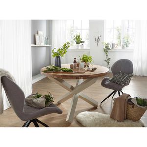 Produktbild für Esstisch Wohnling WL5.056, Akazien-Massivholz