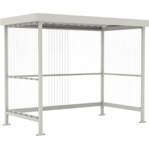 Produktbild für Personenunterstand WSM Jena Maxi K, grauweiß, aus Metall