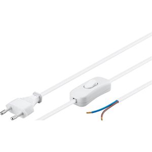 Produktbild für Netzkabel Goobay 51349, 2-polig, 1,5 m, weiß