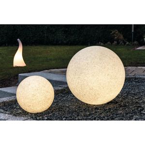 Produktbild für Wegeleuchte Heitronic Mundan Granit 300, grau, 230 V Netzstrom