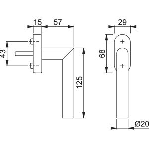 Produktbild für Fenstergriff Hoppe-AG Amsterdam 2807318