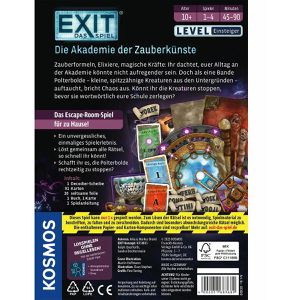 Produktbild für Kartenspiel Kosmos EXIT Akademie der Zauberkünste