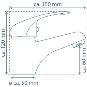 Produktbild für Waschtischarmatur Schütte Magna, verchromt
