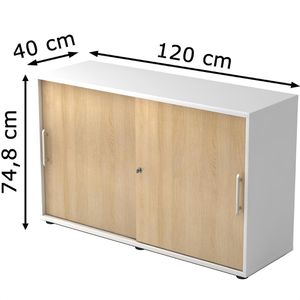 Produktbild für Schiebetürenschrank Hammerbacher 1752S, Holz