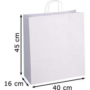 Produktbild für Papiertüten Mailmedia weiß