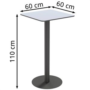 Produktbild für Stehtisch meet-powered-by-PAPERFLOW Cross TRCROS6060H, grau