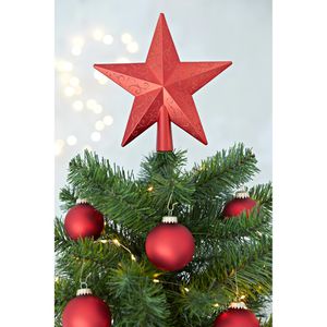 Produktbild für Christbaumspitze Heitmann-Deco 1008208, glitzernd, rot