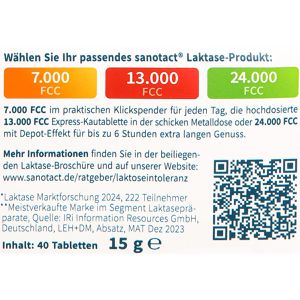 Produktbild für Laktase Sanotact 24.000 FCC