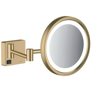 Kosmetikspiegel hansgrohe AddStoris, mit Beleuchtung, bronze