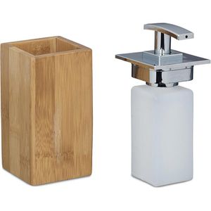 Produktbild für Seifenspender Relaxdays Bambus, 100205460