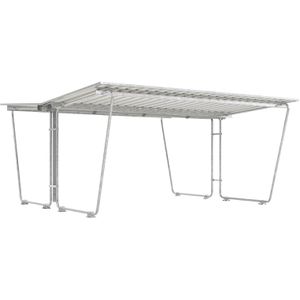 Fahrradunterstand WSM Siegen S28, grauweiß, aus Metall