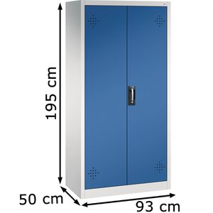 Produktbild für Umweltschrank CP-Möbel 8921-315, lichtgrau / blau