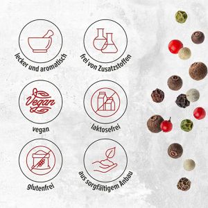 Produktbild für Pfeffer Monte-Nativo Premium Qualität, ganze Körner, bunt