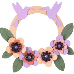 Produktbild für Bastelset Folia 21904 Blütenkranz