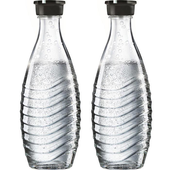Sodastream Karaffe Glaskaraffe, mit Deckel, 2x 0,6 Liter, kompatibel mit Penguin und Crystal – Böttcher AG