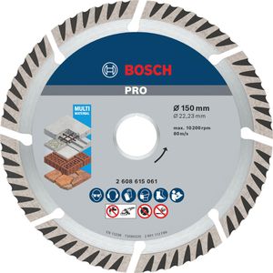 Trennscheibe Bosch PRO Multi Material, Bohrungs-Ø 22,23 mm