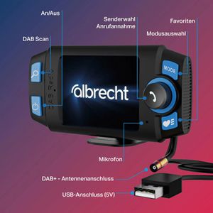 Produktbild für DAB-Adapter Albrecht DR 55, für Autoradio