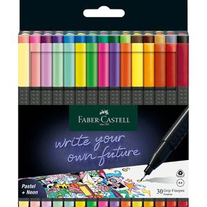 Fineliner Faber-Castell Grip Finepen, farbig sortiert