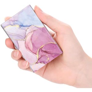 Produktbild für Visitenkartenetui Fintie Premium Slim, Marmor