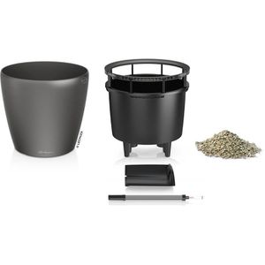 Produktbild für Übertopf Lechuza CLASSICO LS 35, anthrazit metallic, Ø 36x33cm