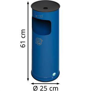 Produktbild für Aschenbecher VAR H61K, 3553, enzianblau, für Outdoor