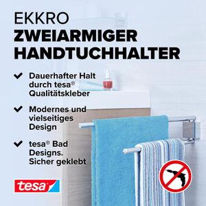 Produktbild für Handtuchhalter Tesa Ekkro 40234, silber