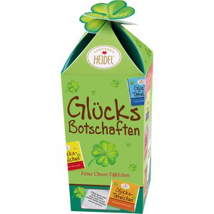 Minischokolade Heidel Glücks Botschaften