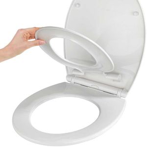 Produktbild für WC-Sitz Wenko Syros Family 22971100, oval, aus Thermoplast