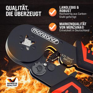 Produktbild für Crimpzange Monzana 108439, mit Aderendhülsen
