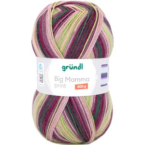 Häkelgarn Gründl Big Mamma print, malve/limette/nude/graugrün