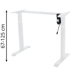 Schreibtischgestell LMG FYED-1-WS, weiß, 4 Memoryspeicher