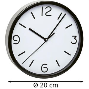 Produktbild für Wanduhr TFA 60.3033.01, Kunststoff, analog, Quarzuhr